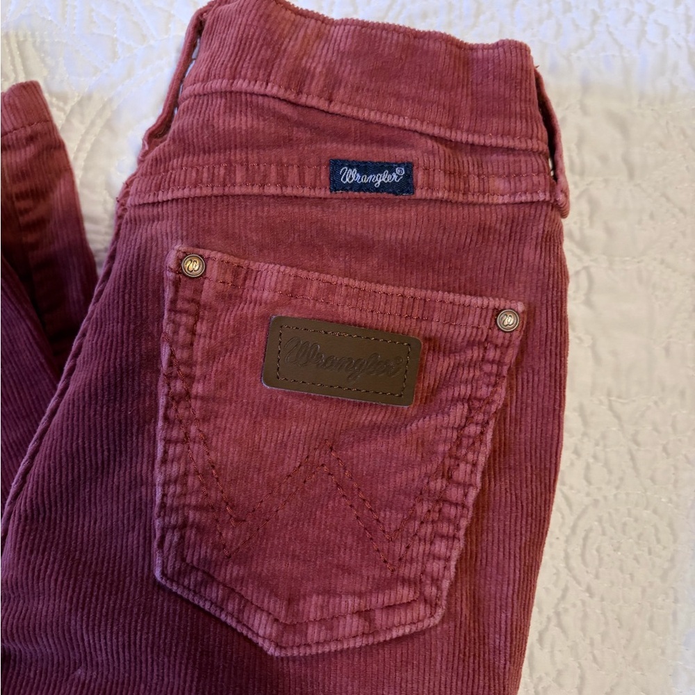 Wrangler Kids Corduroy Jeans in Maroon
